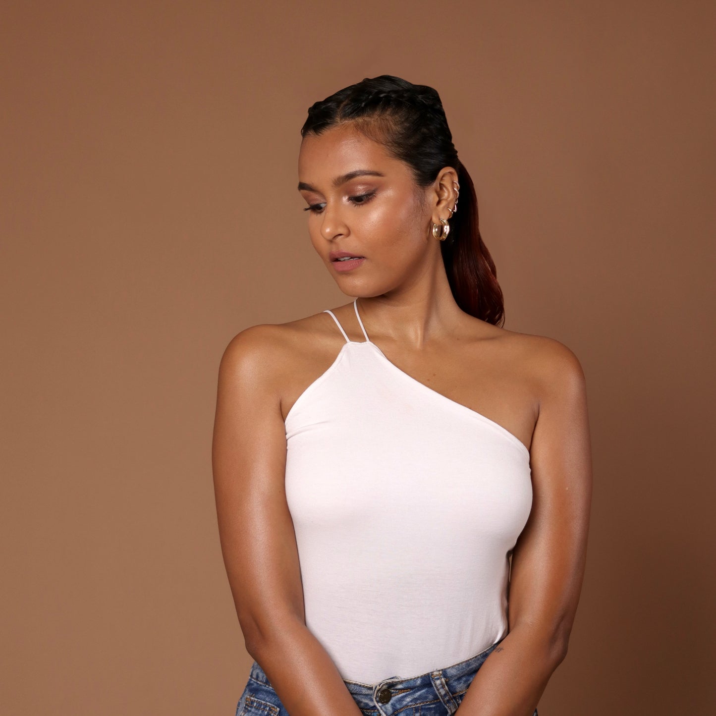 ONE Shoulder Bodysuits