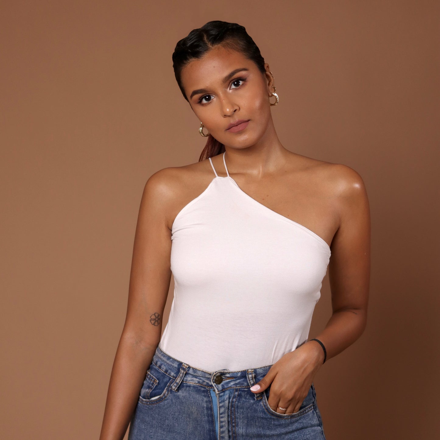 ONE Shoulder Bodysuits