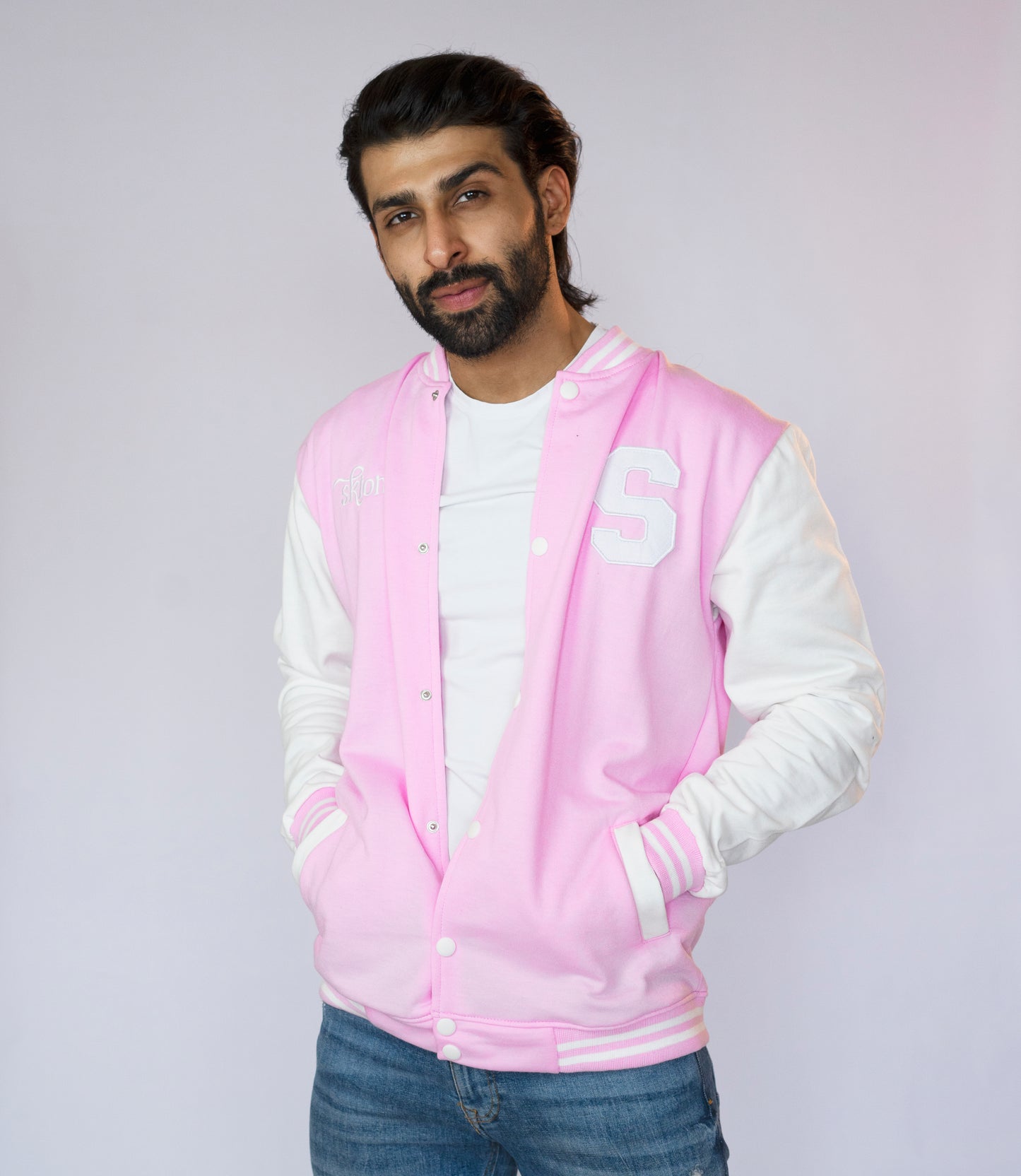 The Jock Jacket: The Rosewood High Jock Jacket (PINK)