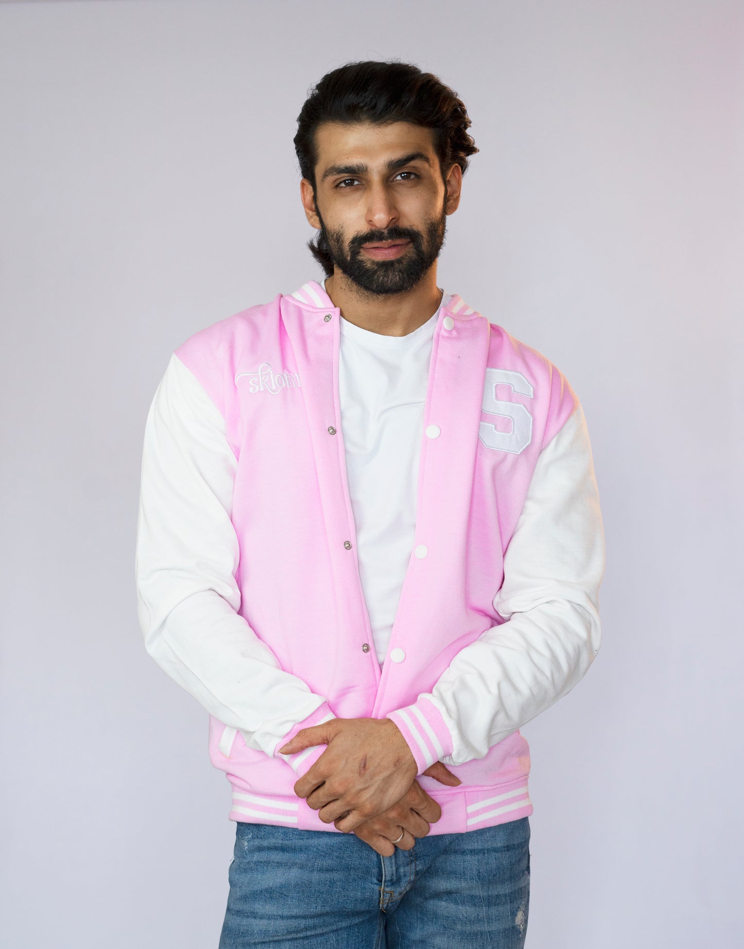 The Jock Jacket: The Rosewood High Jock Jacket (PINK)