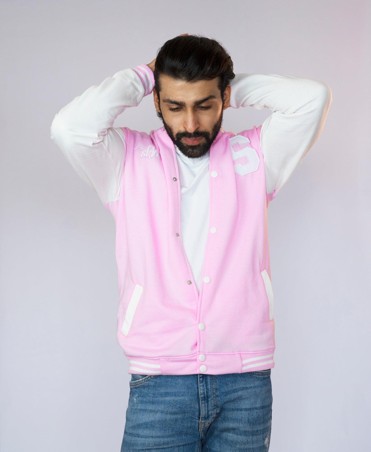 The Jock Jacket: The Rosewood High Jock Jacket (PINK)