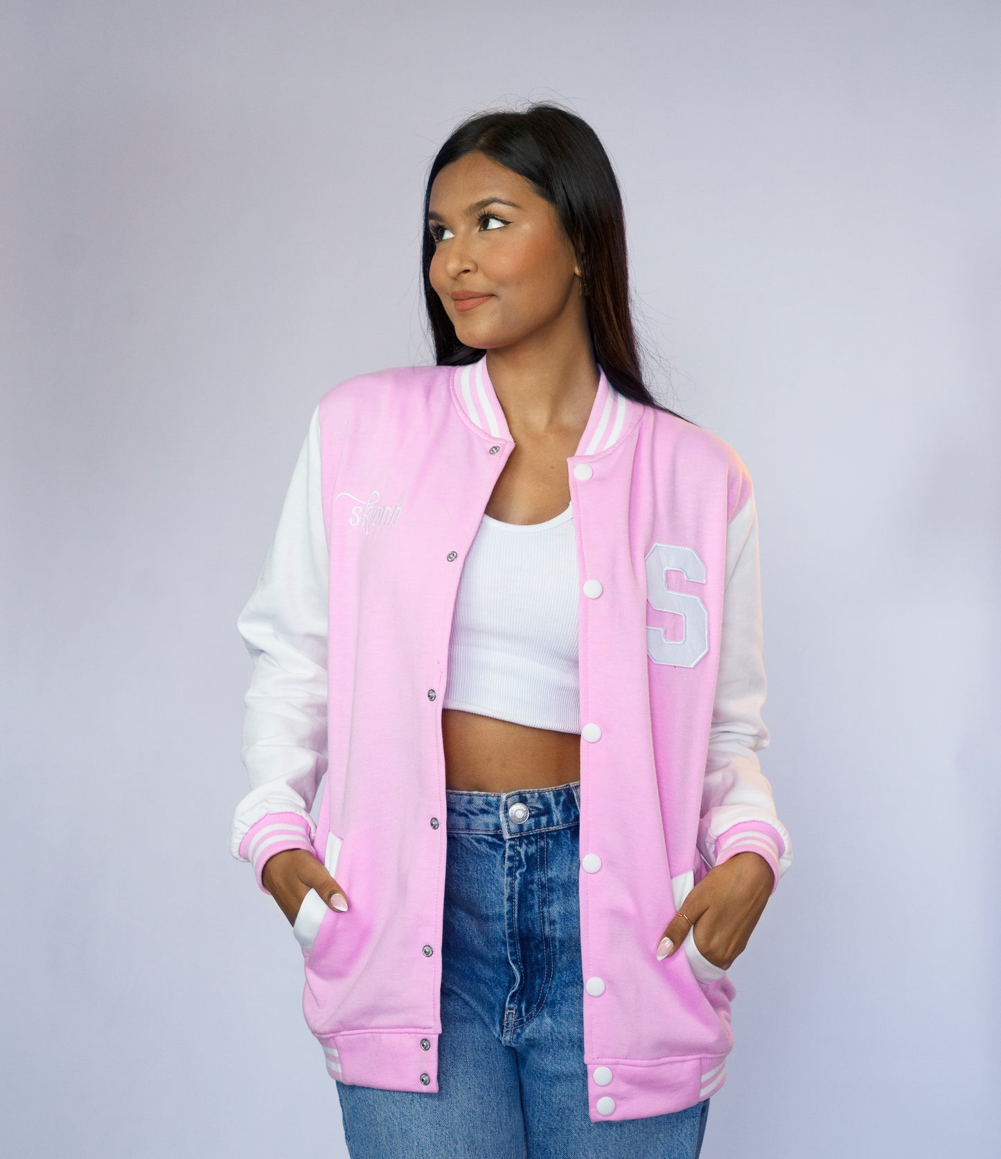 The Jock Jacket: The Rosewood High Jock Jacket (PINK)