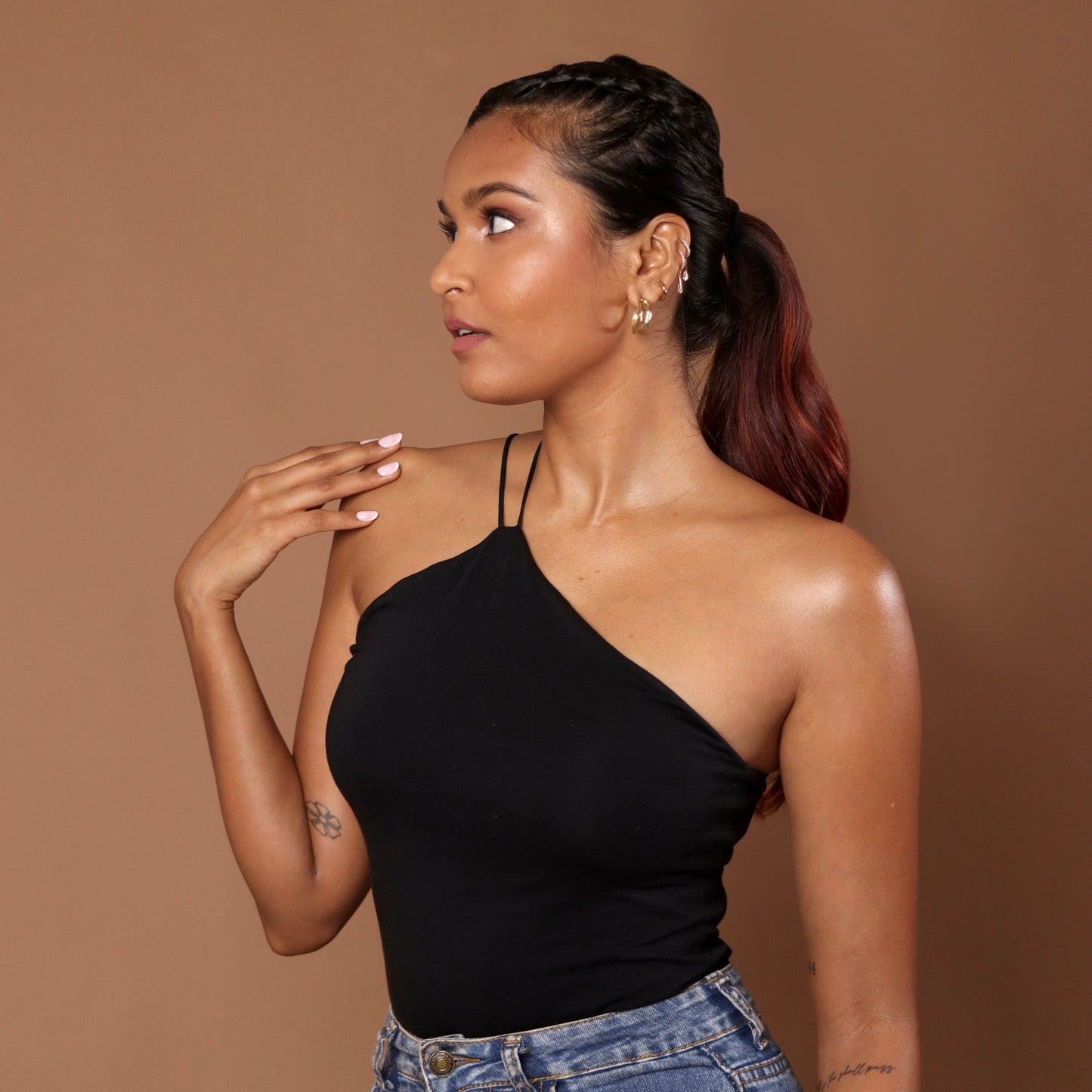ONE Shoulder Bodysuits